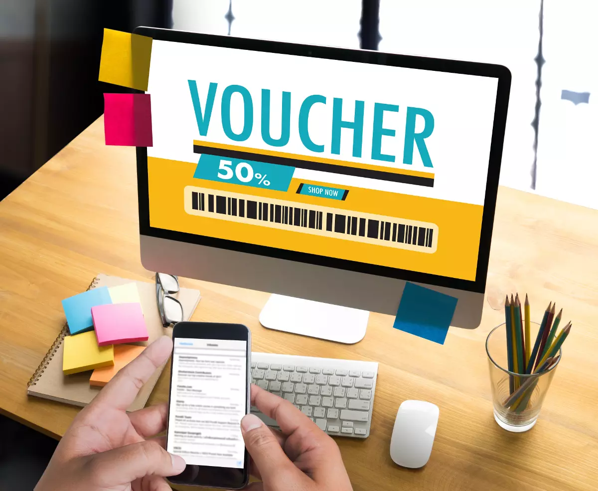 Vouchers for online shopping