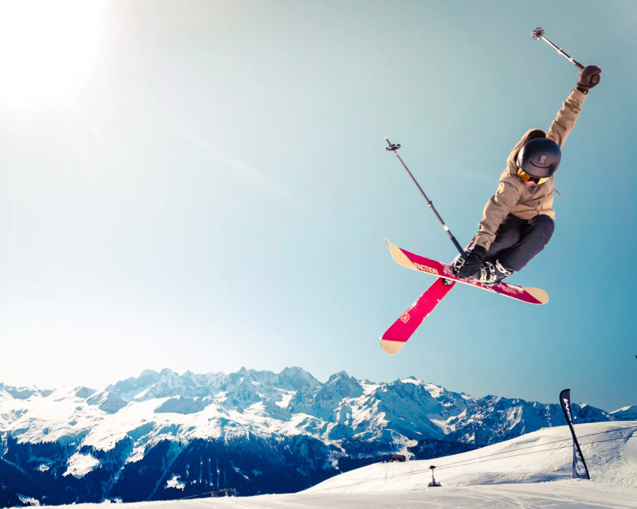 Skiing and ski jumping
