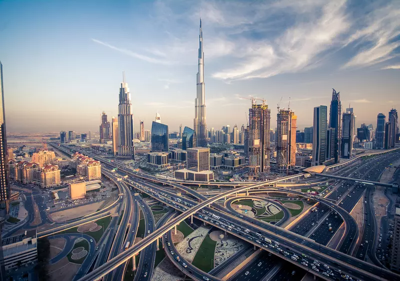 Dubai skyscrapers.