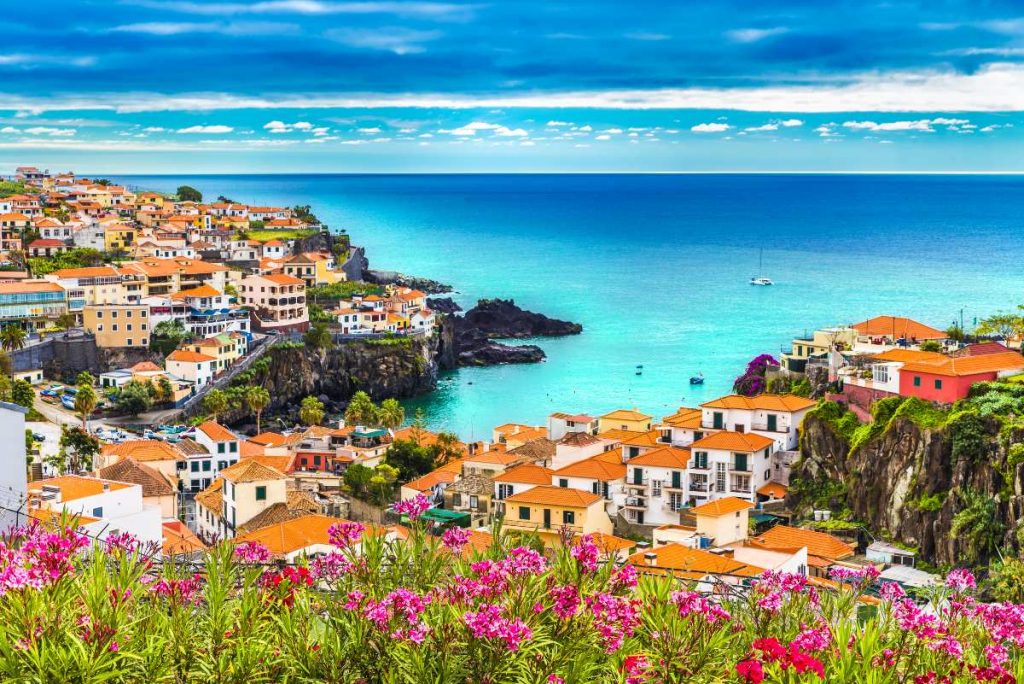 View of Portugal's coastal town