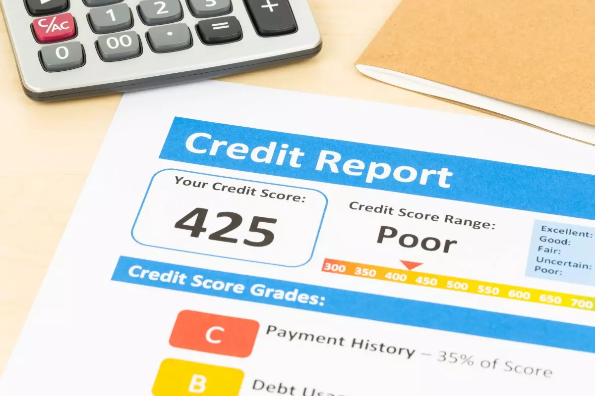 Bad credit score report 