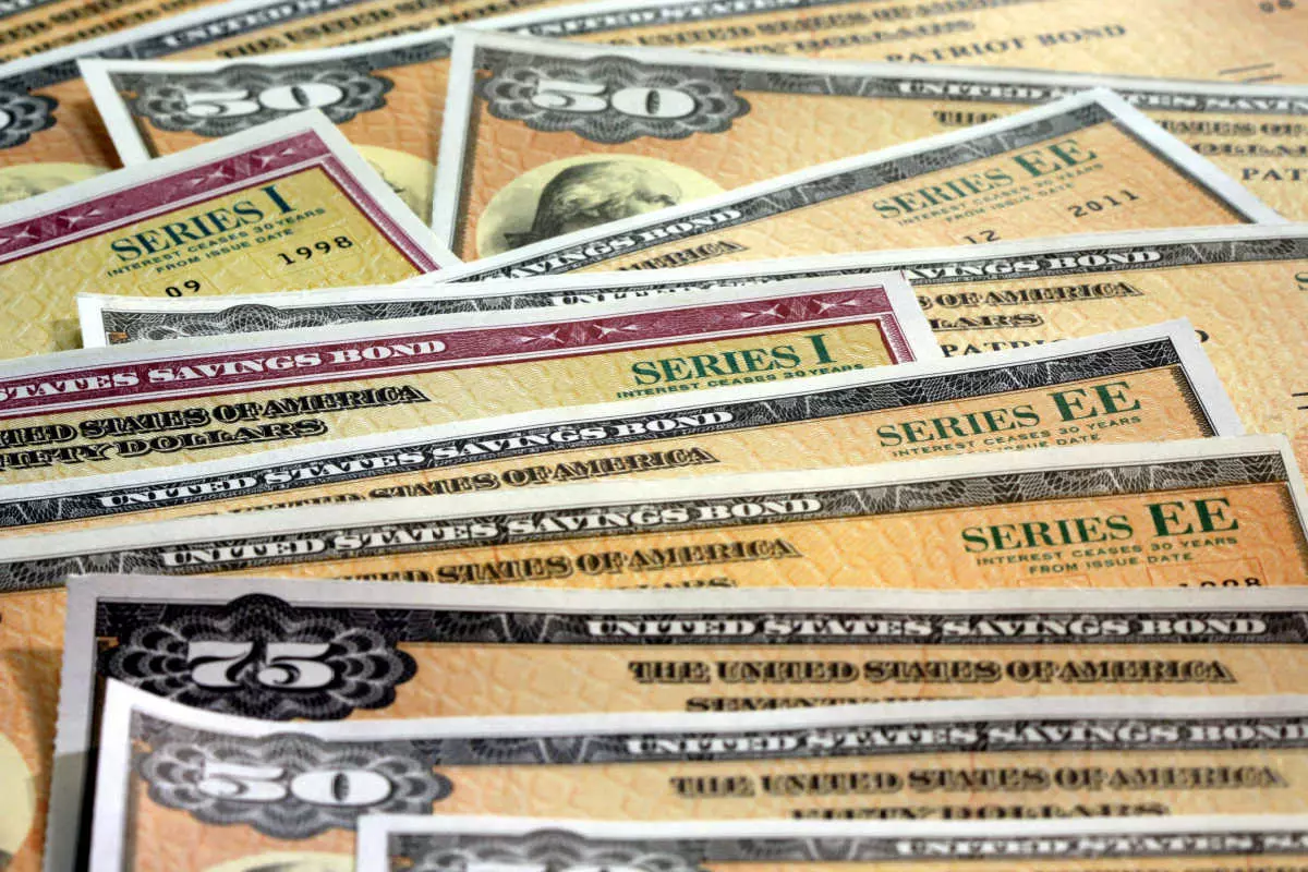 Close up on U.S. Treasury bonds