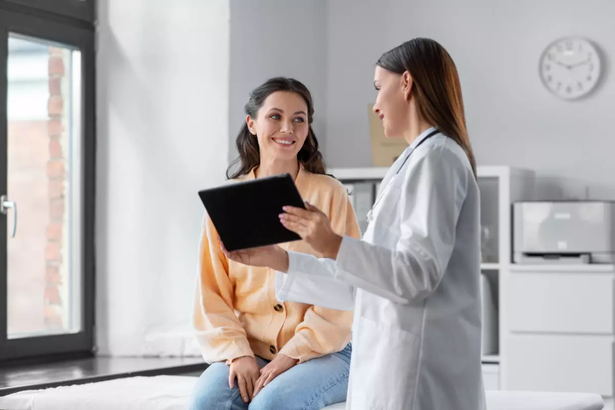 Doctor meeting with patient